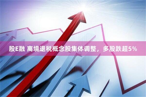 股E融 离境退税概念股集体调整，多股跌超5%