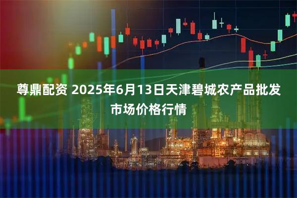 尊鼎配资 2025年6月13日天津碧城农产品批发市场价格行情